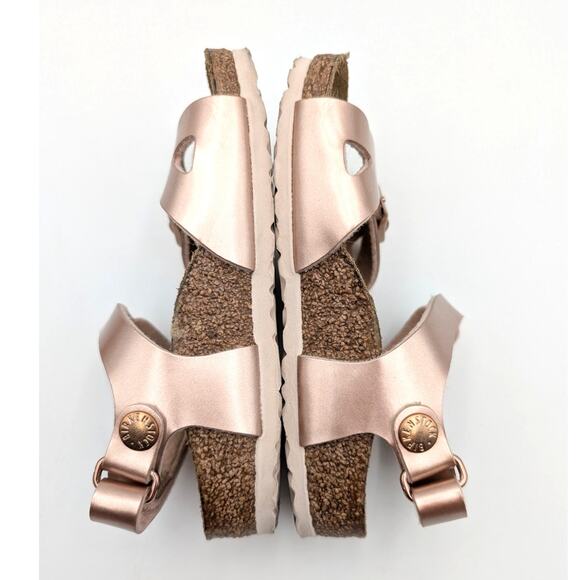 Birkenstock Rio Kids Birko-Flor Sandals Electric Metallic Copper Size US8 EU26 - Picture 7 of 11